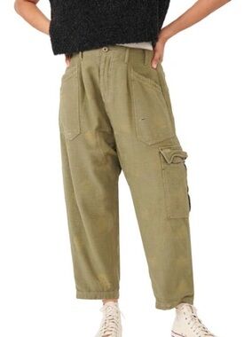 Free People Olive Green Cargo Pants  Size M